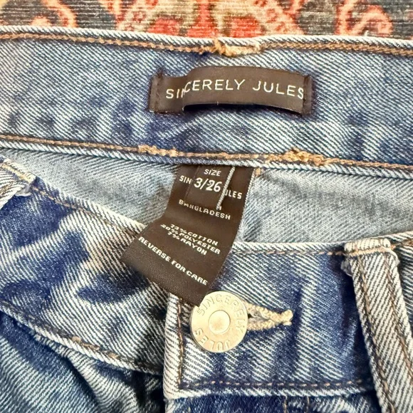 Sincerely Jules Denim Wide Leg Jeans - Picture 2 of 5